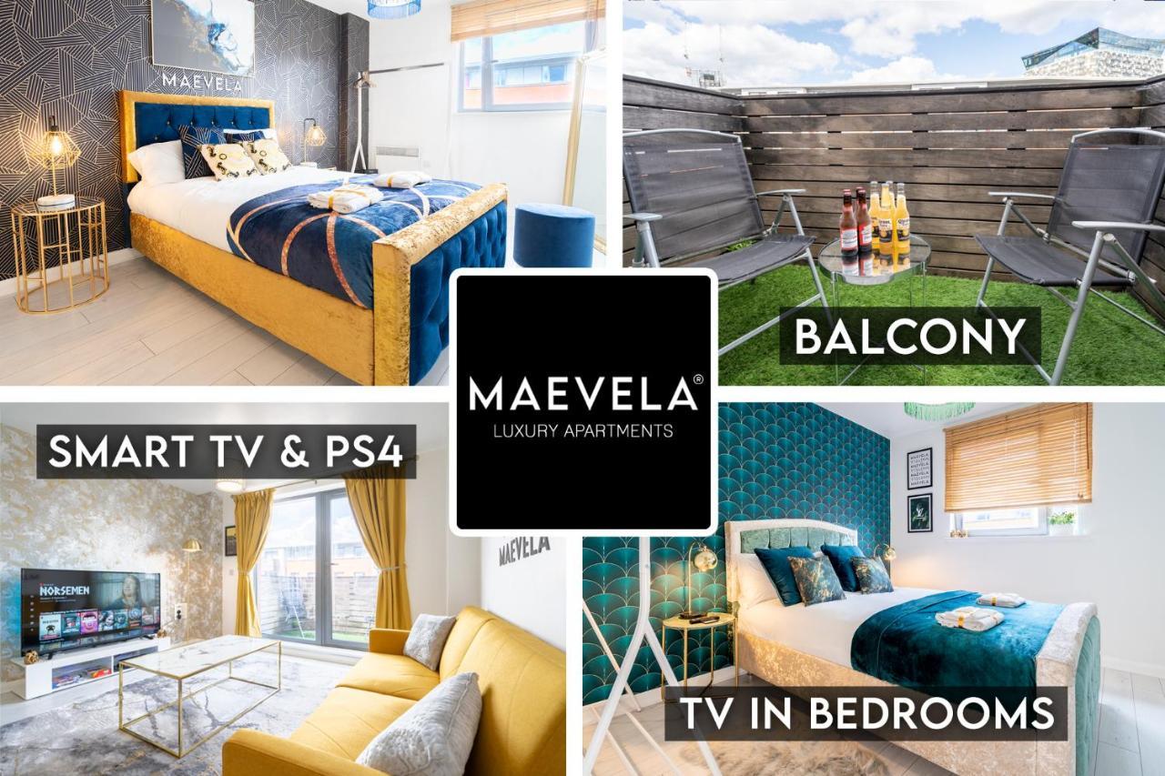 Maevela Apartments - Ultra Lavish Luxury 2 Bed Apartment City Centre - With Balcony - Free Secure Parking - Ps4 & Smart Tv'S Birmingham Exteriör bild